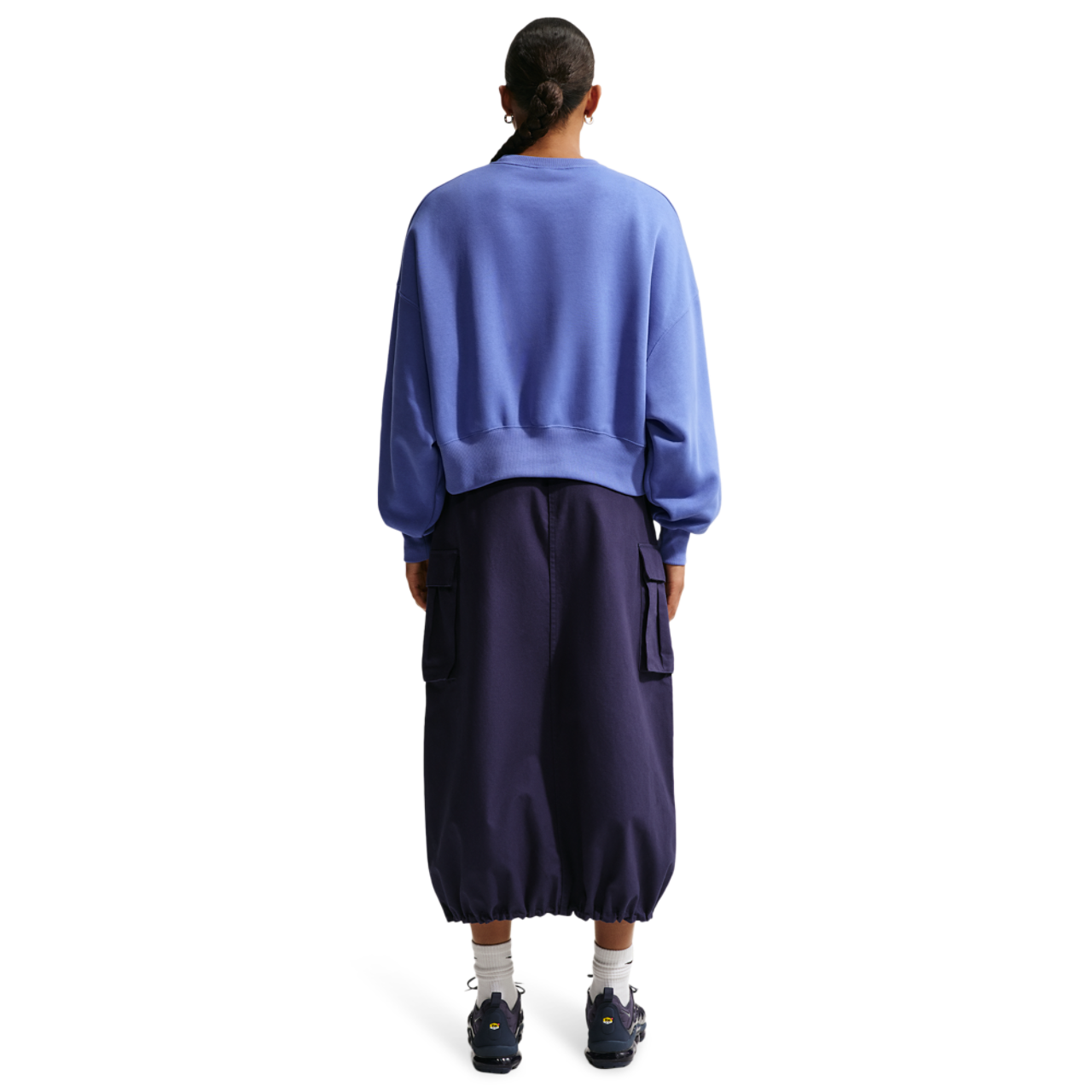 Nike NSW Style Fleece Crew OOS Image 4 of 4. Tap to open photo gallery.