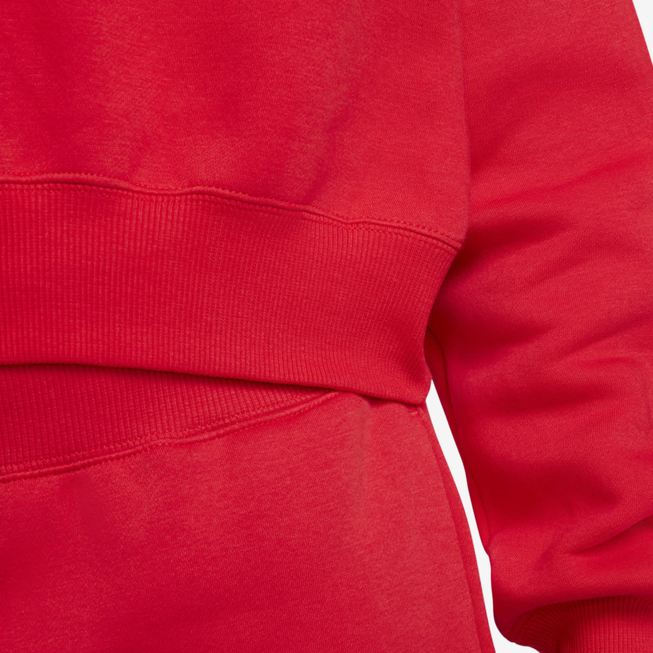 Nike Style Fleece Crop Quarter-Zip Image 4 of 4. Tap to open photo gallery.