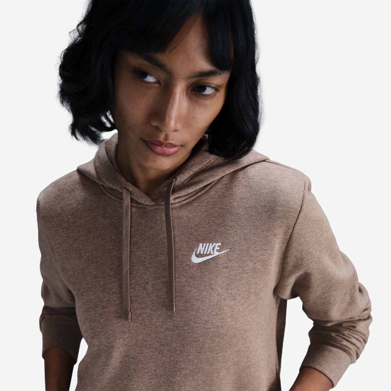 Nike NSW Club Fleece PO Hoodie Image 3 of 3. Tap to open photo gallery.