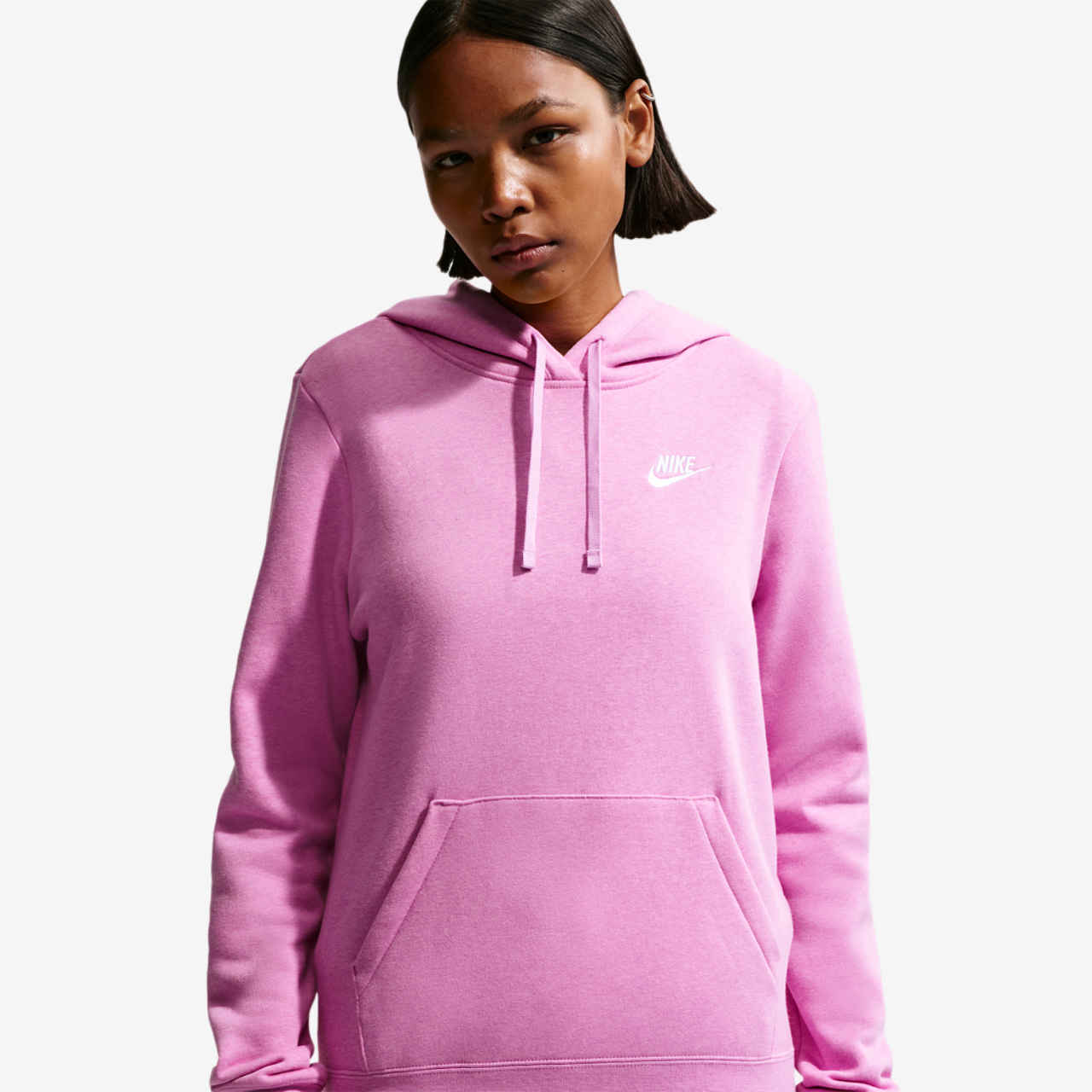 Nike NSW Club Fleece PO Hoodie Image 3 of 7. Tap to open photo gallery.