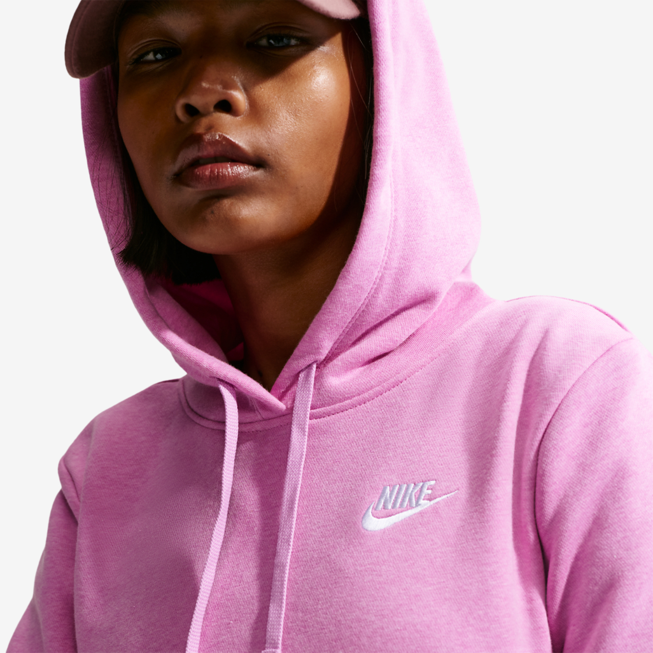 Nike NSW Club Fleece PO Hoodie Image 4 of 7. Tap to open photo gallery.