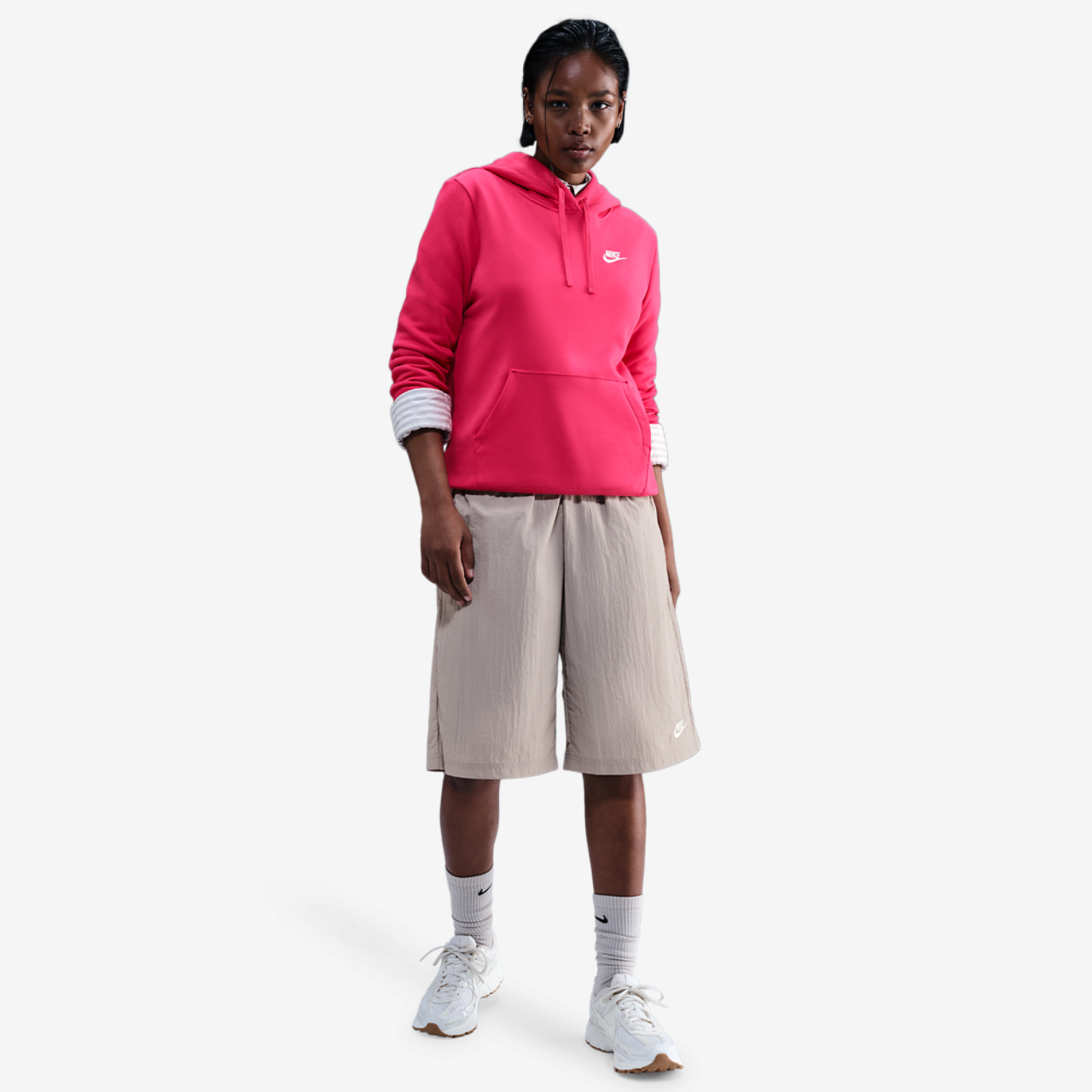 Nike NSW Club Fleece PO Hoodie Image 3 of 4. Tap to open photo gallery.