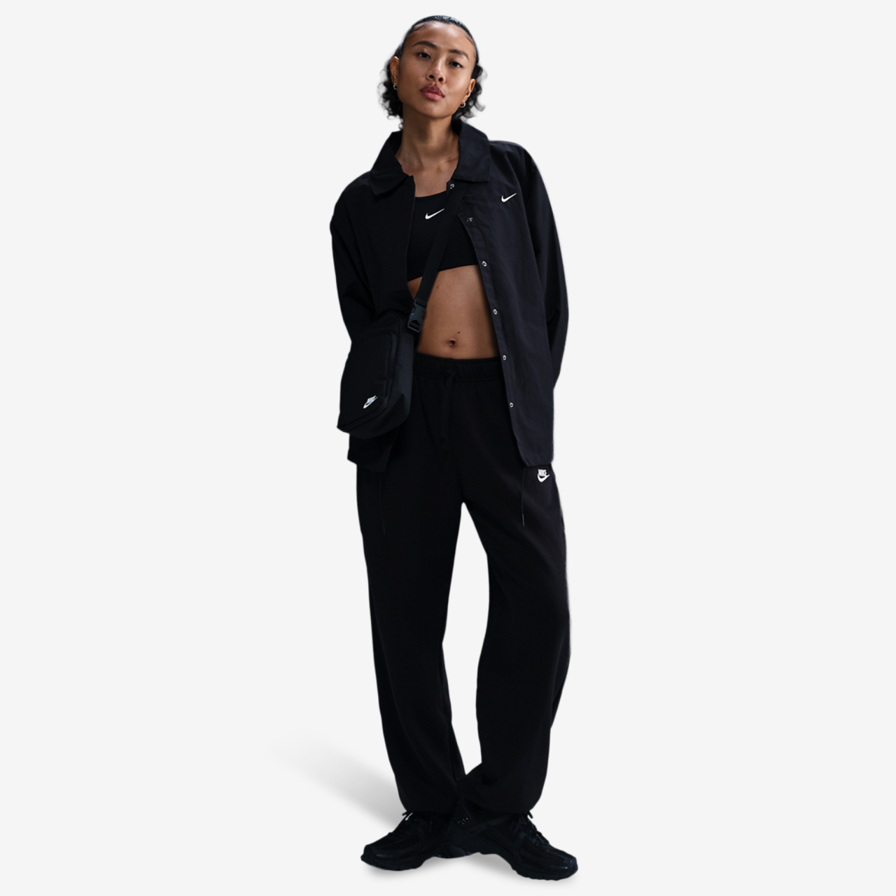 Nike NSW Club Fleece MR Pants Image 3 of 4. Tap to open photo gallery.