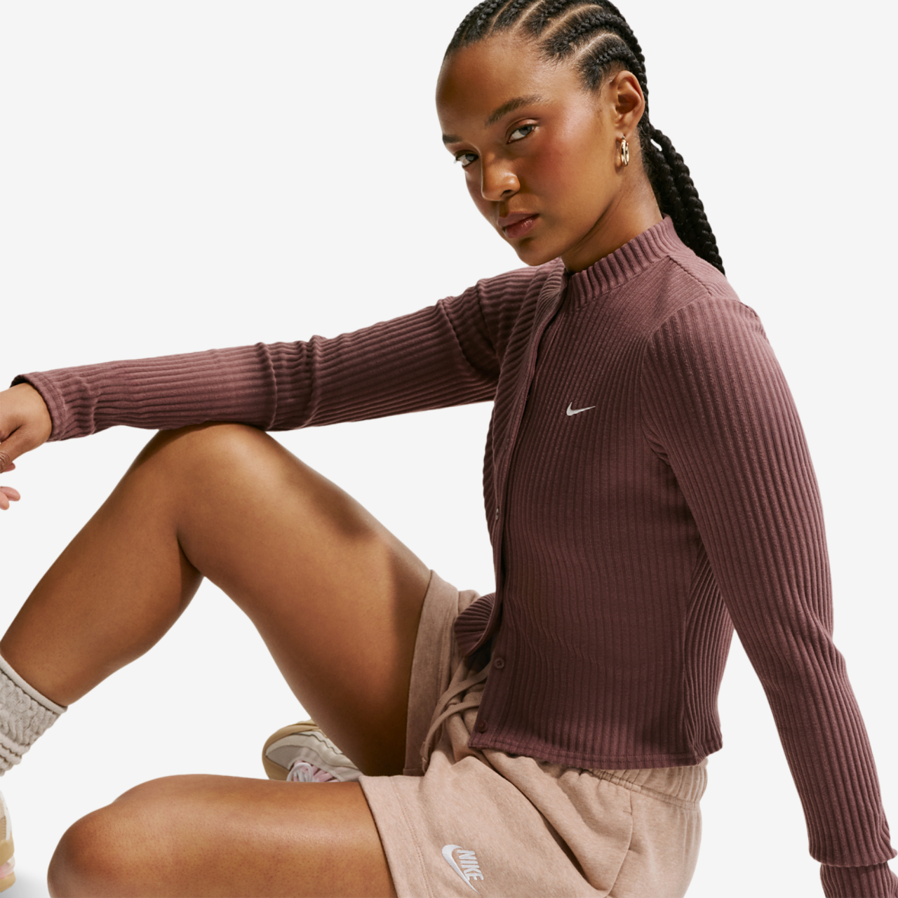 Nike NSW Club Fleece MR Short Image 5 of 5. Tap to open photo gallery.
