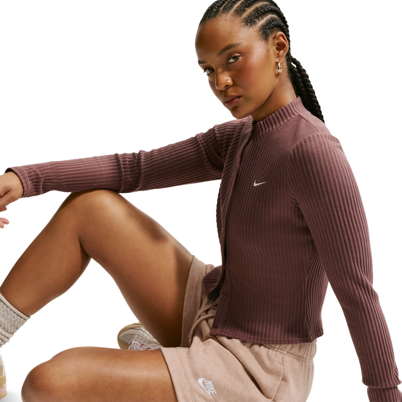 Nike NSW Club Fleece MR Short Image 5 of 5. Tap to open photo gallery.