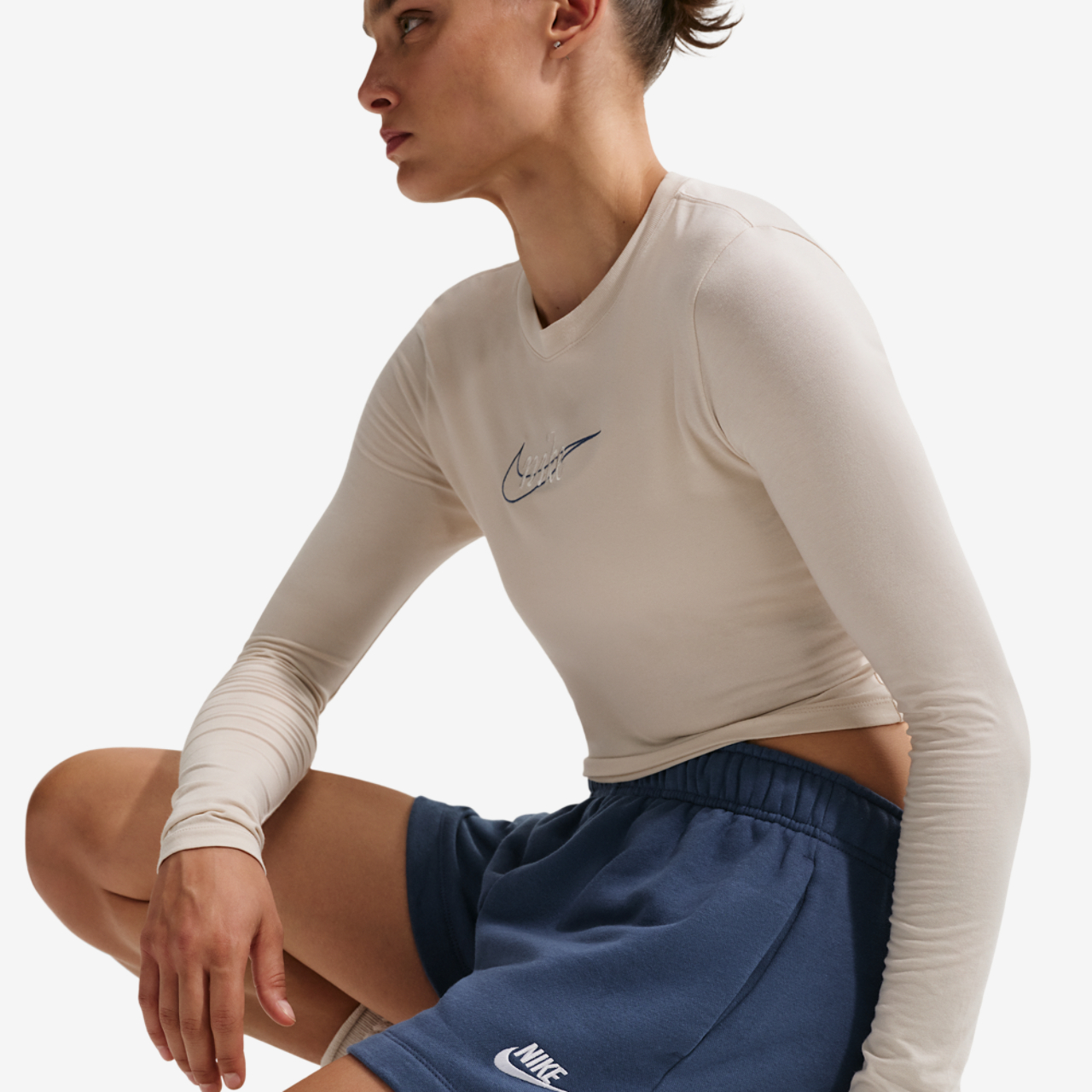 Nike NSW Club Fleece MR Short Image 5 of 7. Tap to open photo gallery.