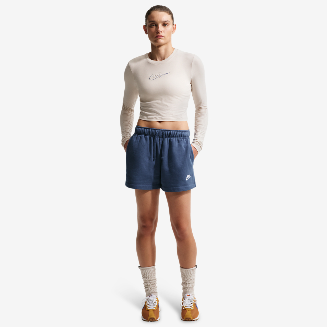 Nike NSW Club Fleece MR Short Image 6 of 7. Tap to open photo gallery.