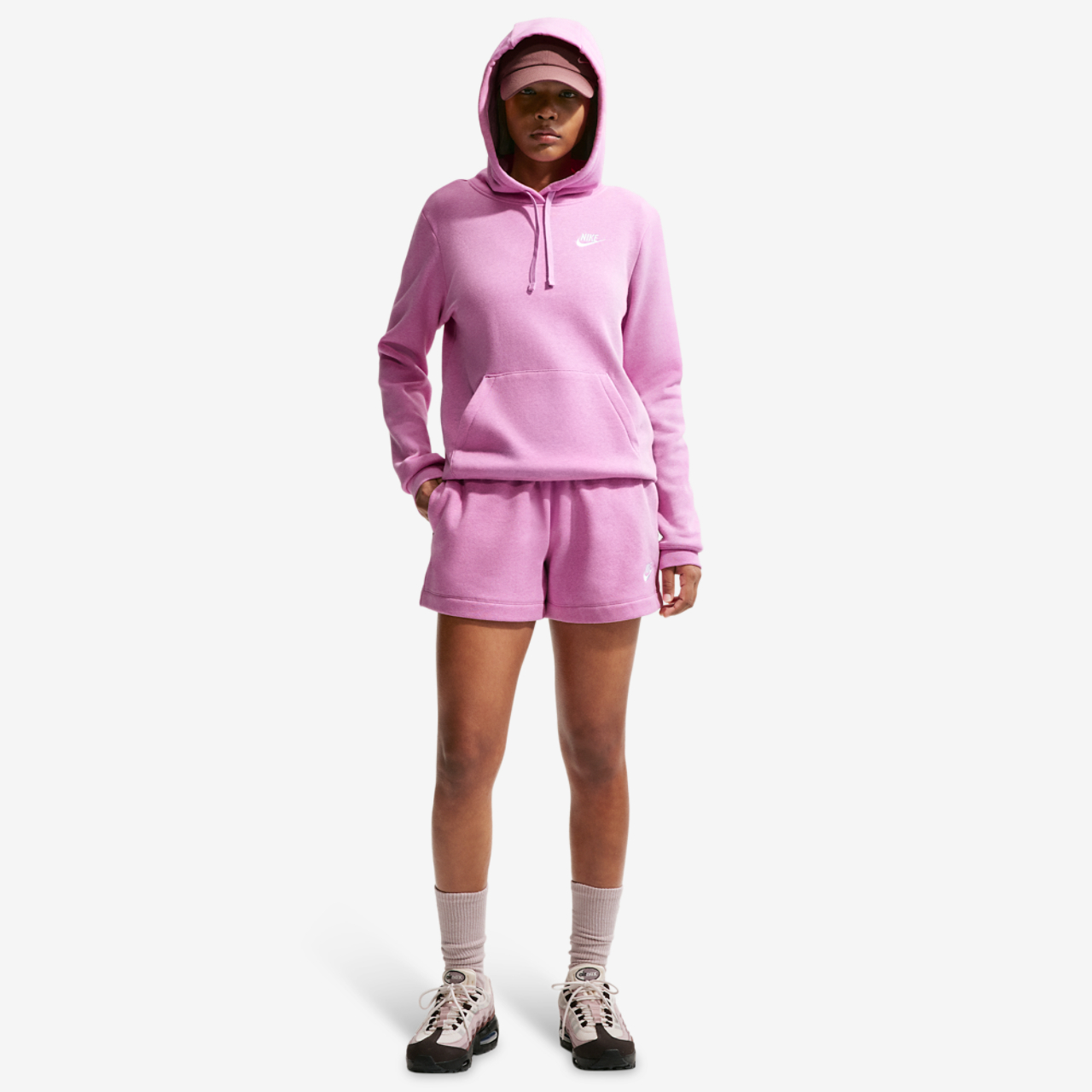 Nike NSW Club Fleece MR Short Image 3 of 5. Tap to open photo gallery.