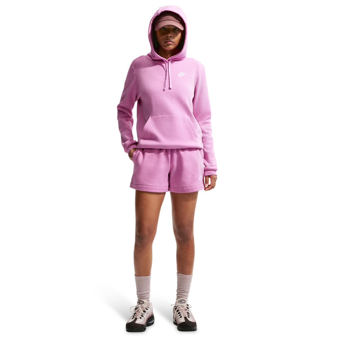 Nike NSW Club Fleece MR Short Image 3 of 5. Tap to open photo gallery.