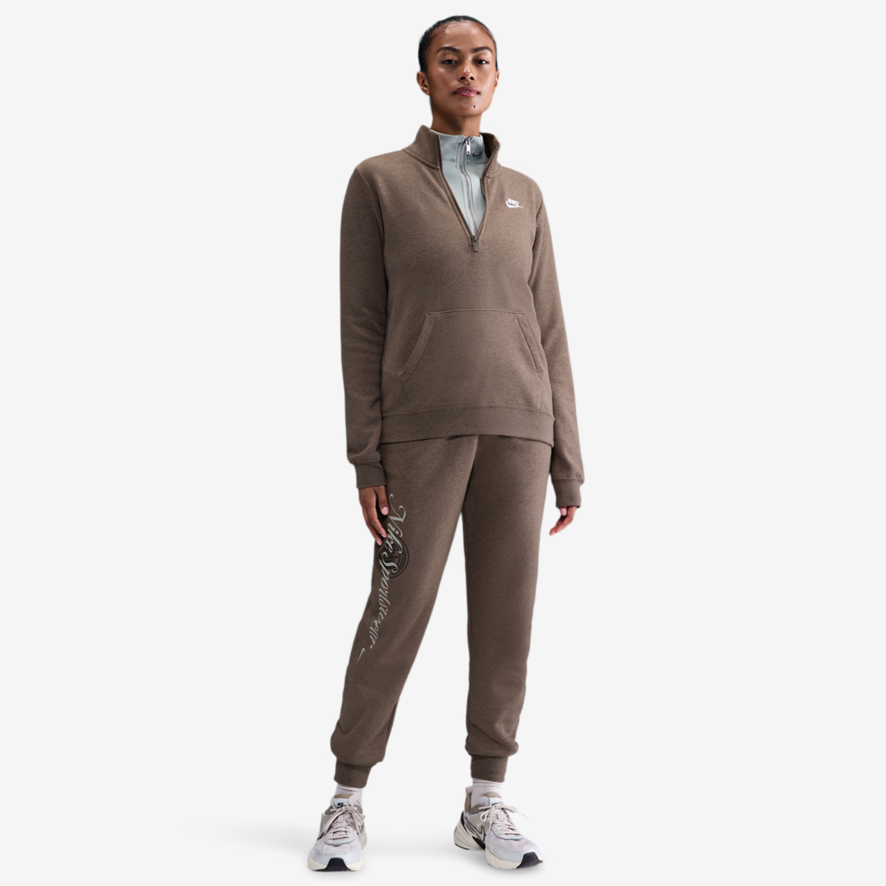 Nike NSW Club Fleece Quarter Zip Image 4 of 5. Tap to open photo gallery.