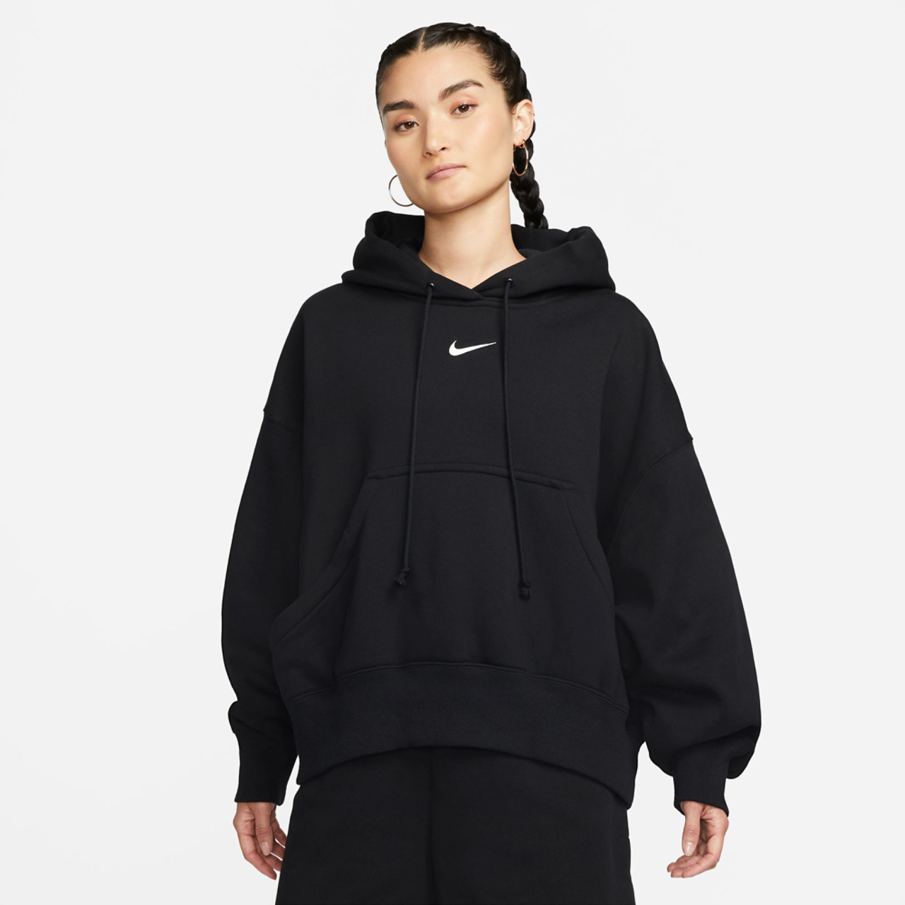 Nike PHNX Fleece OS Pullover Hoodie Image 1 of 2. Tap to open photo gallery.