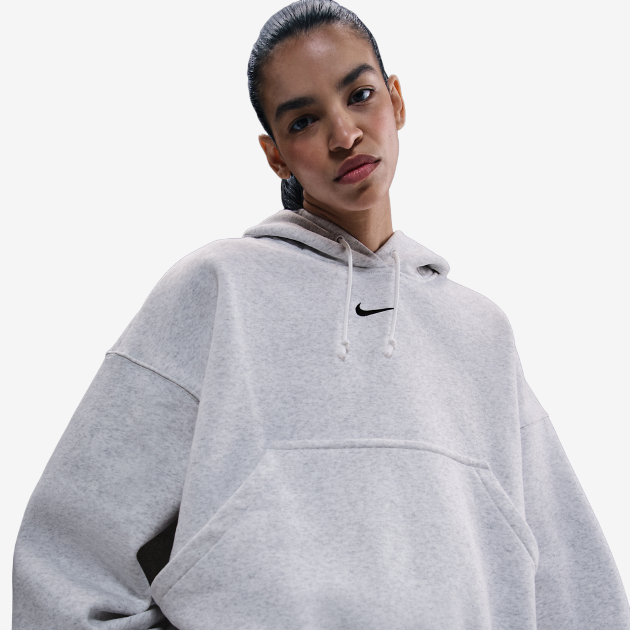 Nike PHNX Fleece OS Pullover Hoodie Image 1 of 4. Tap to open photo gallery.