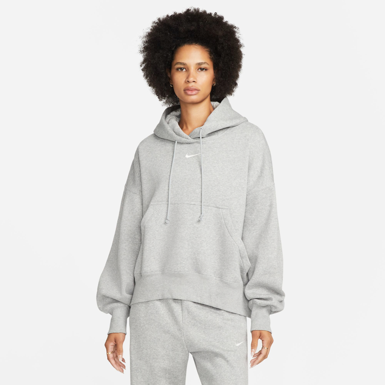 Nike PHNX Fleece OS Pullover Hoodie Image 1 of 2. Tap to open photo gallery.