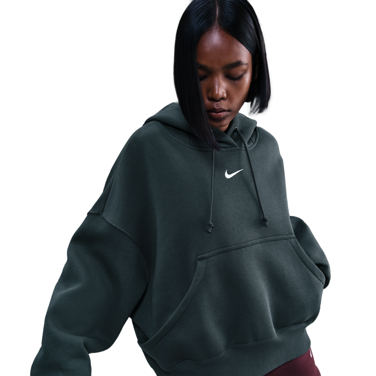 Nike PHNX Fleece OS Pullover Hoodie Image 1 of 4. Tap to open photo gallery.
