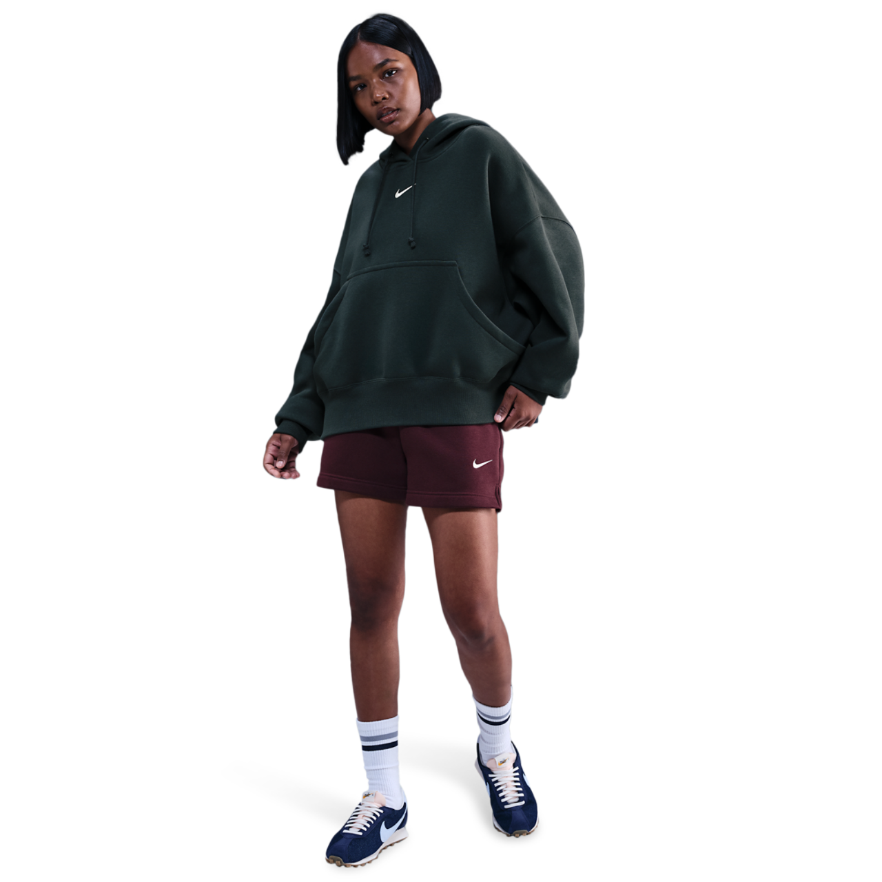 Nike PHNX Fleece OS Pullover Hoodie Image 3 of 4. Tap to open photo gallery.