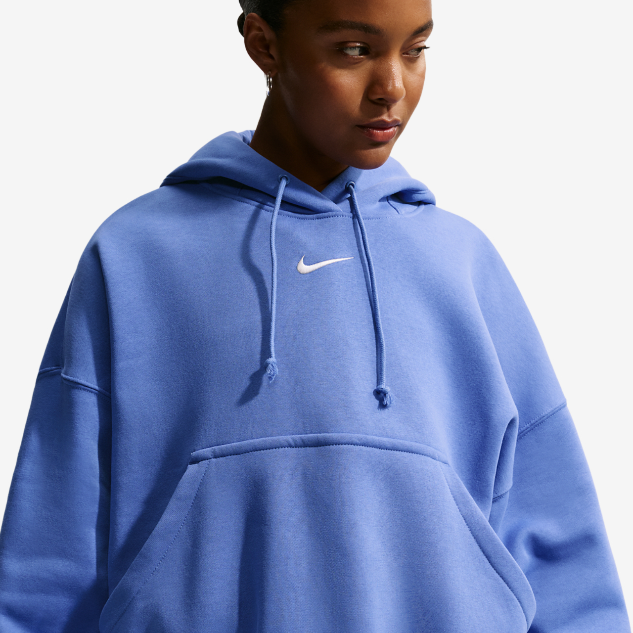 Nike PHNX Fleece OS Pullover Hoodie Image 1 of 4. Tap to open photo gallery.