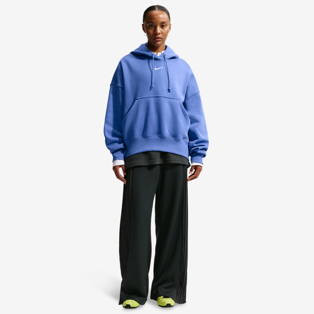 Nike PHNX Fleece OS Pullover Hoodie Image 3 of 4. Tap to open photo gallery.