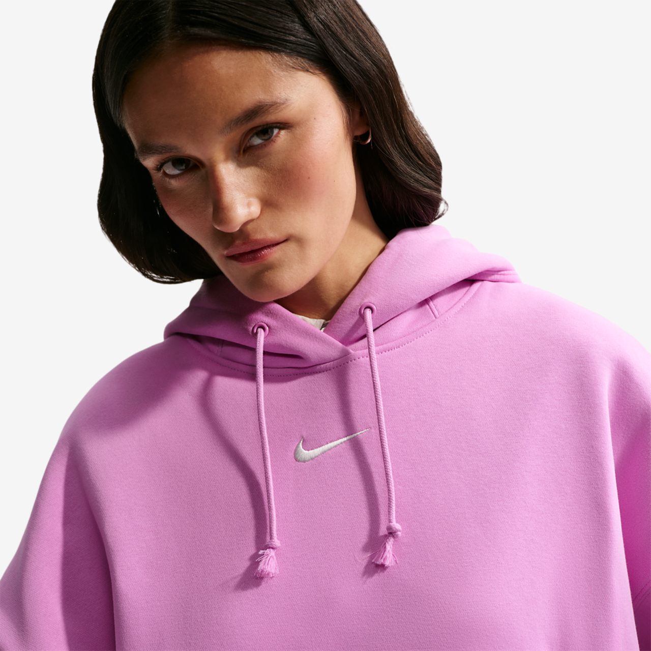 Nike PHNX Fleece OS Pullover Hoodie Image 2 of 4. Tap to open photo gallery.