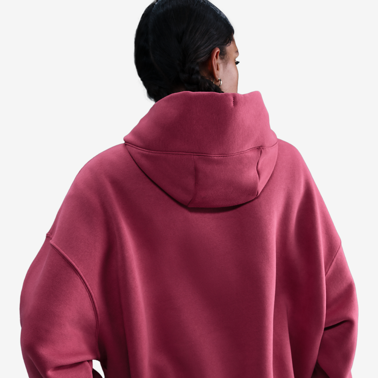 Nike PHNX Fleece OS Pullover Hoodie Image 2 of 4. Tap to open photo gallery.