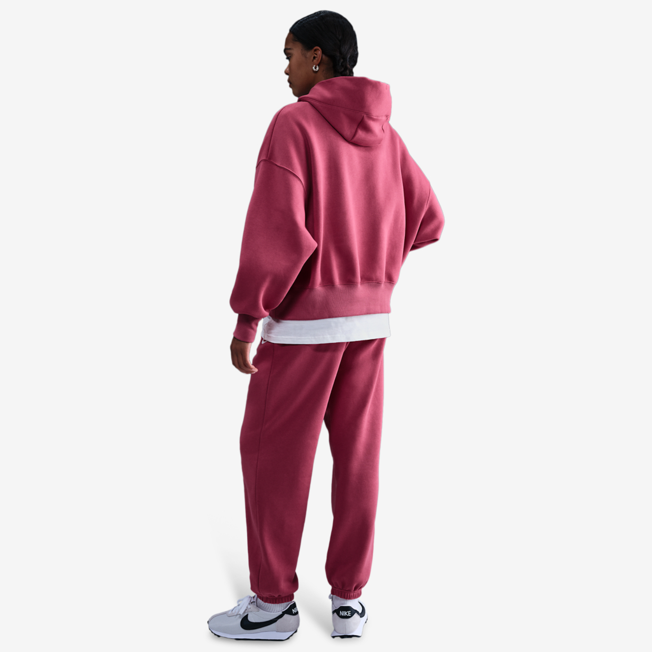 Nike PHNX Fleece OS Pullover Hoodie Image 4 of 4. Tap to open photo gallery.