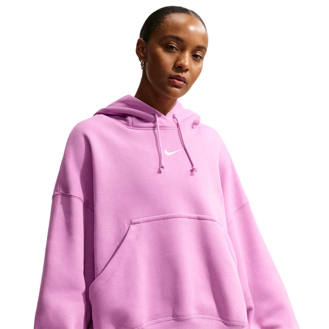 Nike PHNX Fleece OS Pullover Hoodie Image 1 of 4. Tap to open photo gallery.