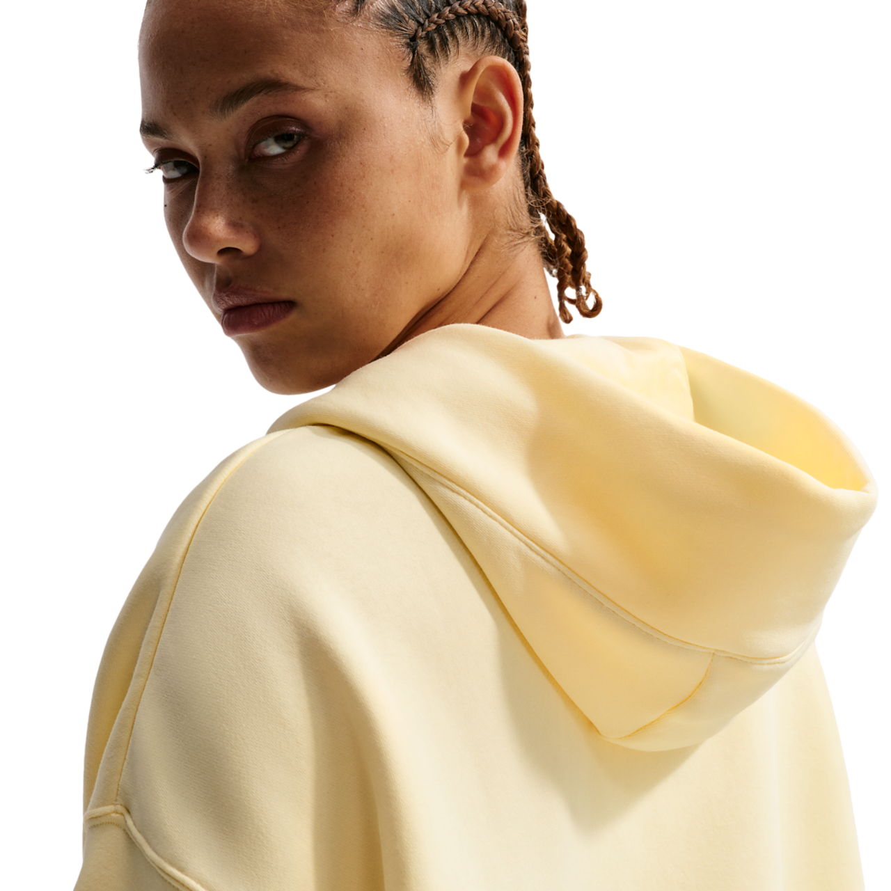 Nike PHNX Fleece OS Pullover Hoodie Image 2 of 4. Tap to open photo gallery.