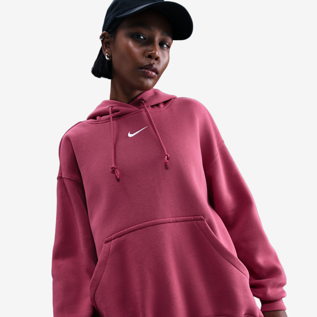 Nike Phoenix Fleece OS  Pullover Hoodie Image 1 of 4. Tap to open photo gallery.