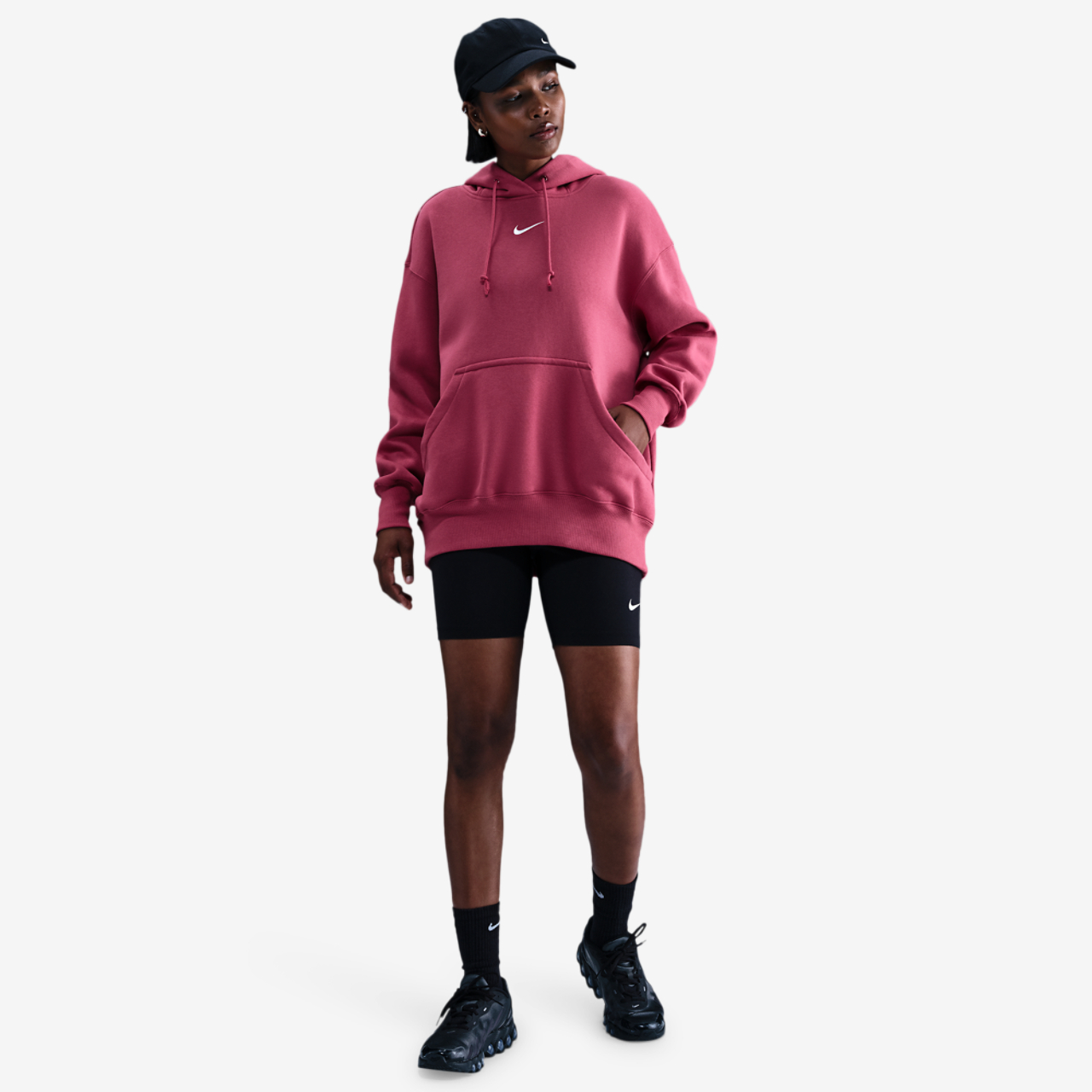 Nike Phoenix Fleece OS  Pullover Hoodie Image 3 of 4. Tap to open photo gallery.