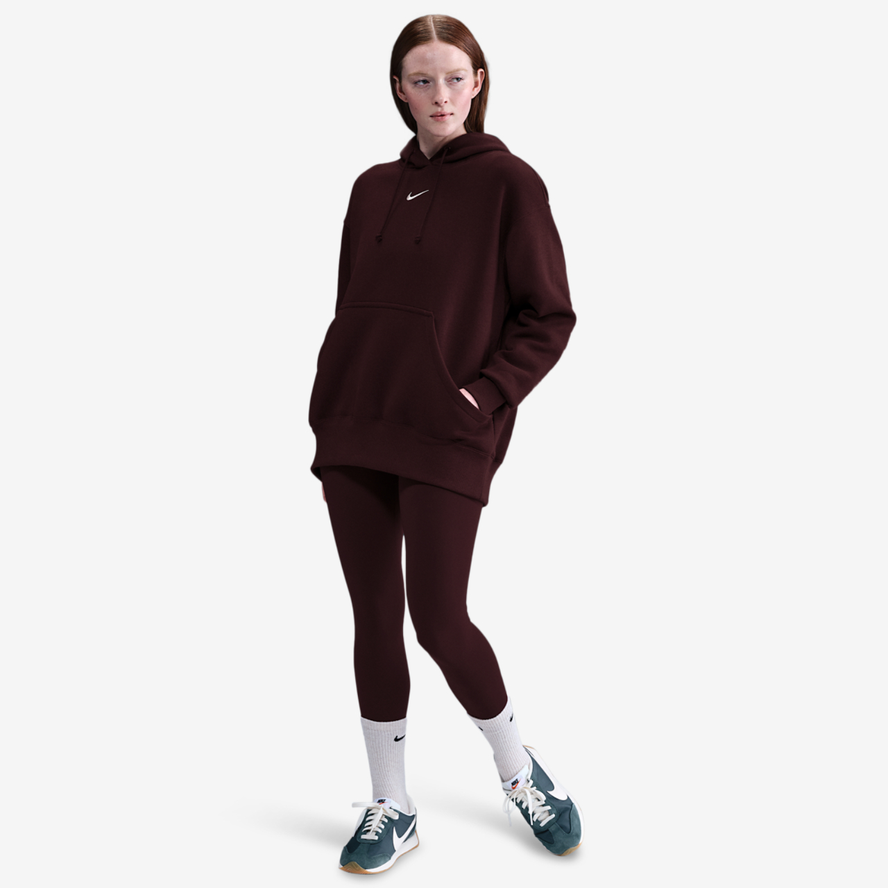 Nike Phoenix Fleece OS  Pullover Hoodie Image 3 of 4. Tap to open photo gallery.