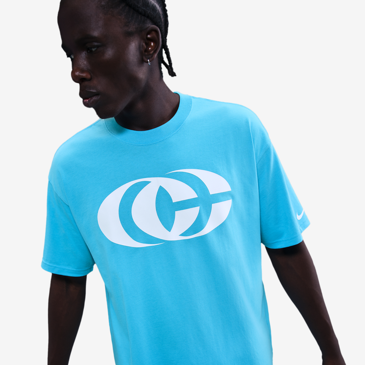 Nike CC Caitlin Logo Tee Image 1 of 5. Tap to open photo gallery.