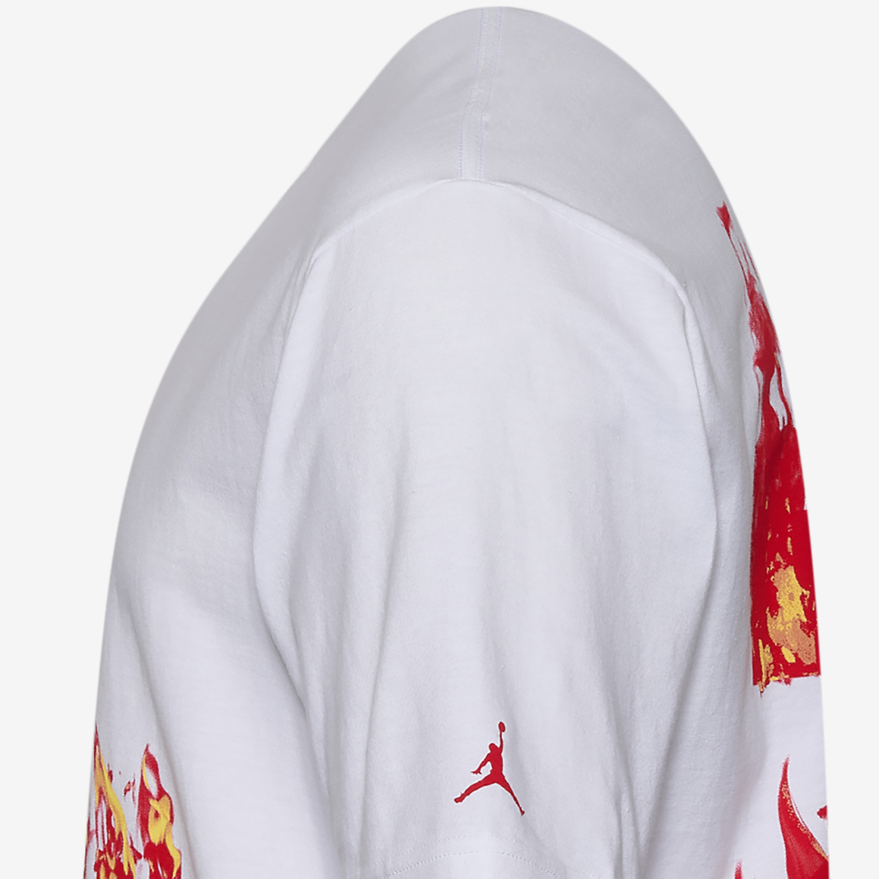 Jordan AJ 5 Fire '85 Short Sleeve Crew Image 3 of 3. Tap to open photo gallery.