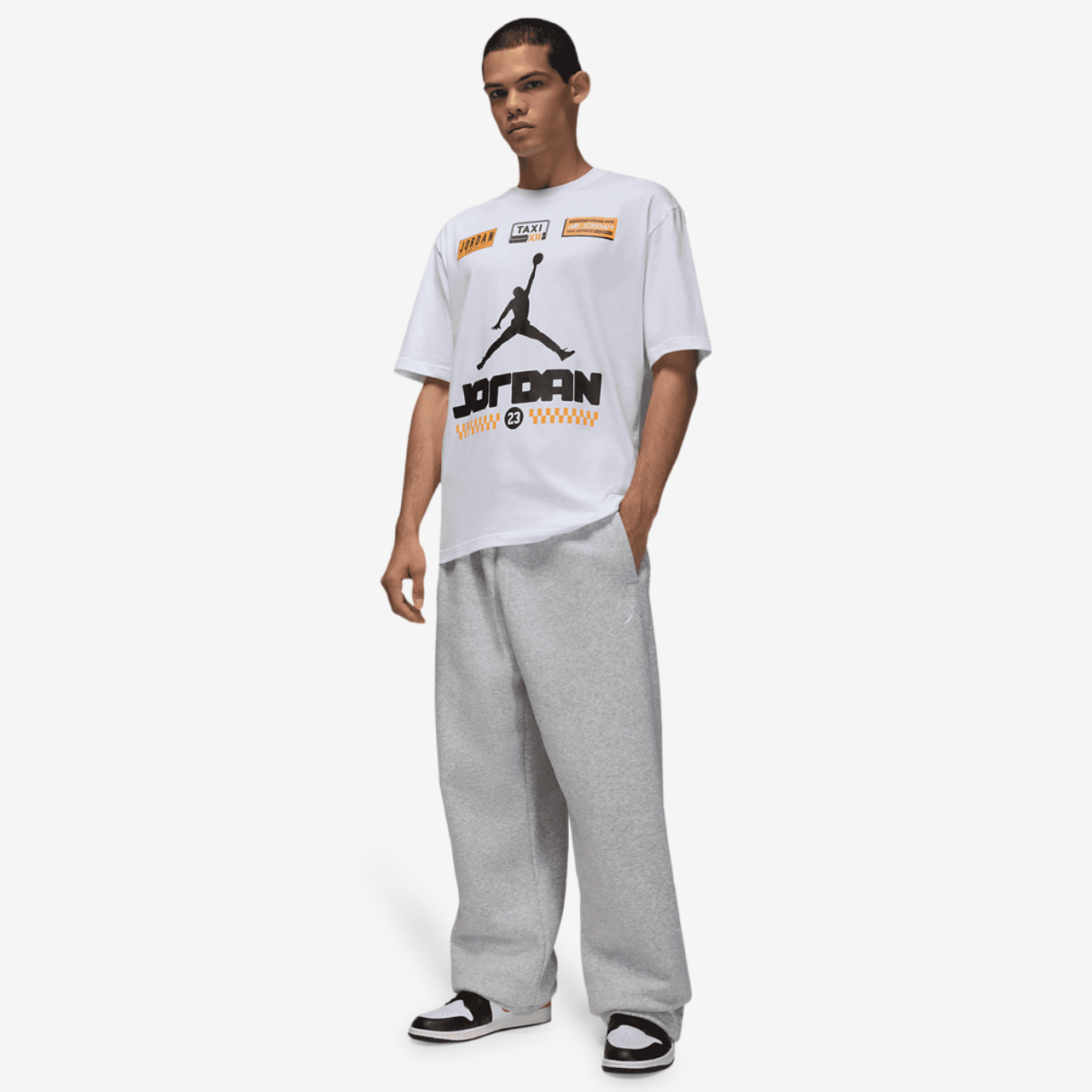 Jordan AJ 12 Taxi '85 Short Sleeve Crew Image 5 of 5. Tap to open photo gallery.
