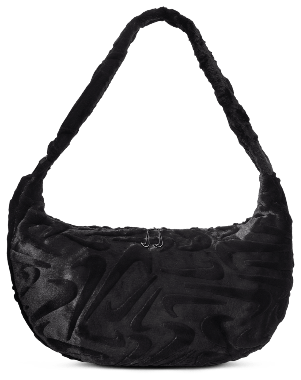 Nike NSW Faux Fur Slouchy Bag Image 1 of 5. Tap to open photo gallery.
