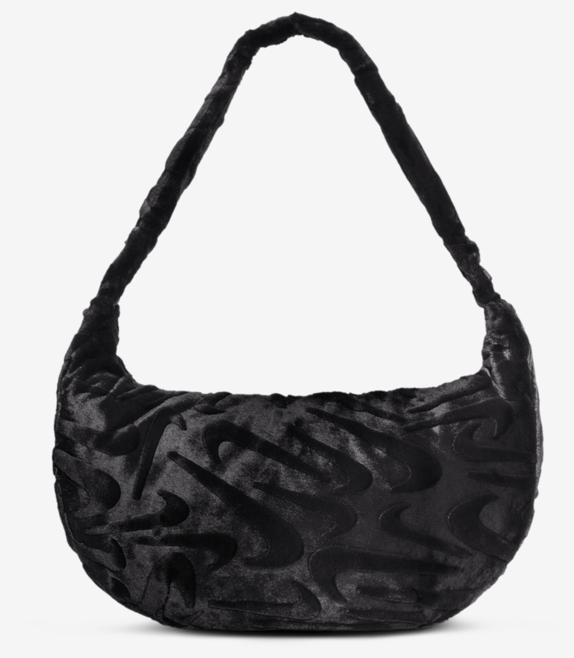 Nike NSW Faux Fur Slouchy Bag Image 2 of 5. Tap to open photo gallery.