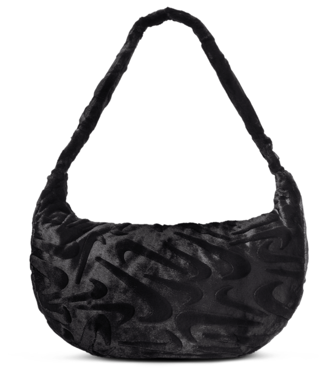 Nike NSW Faux Fur Slouchy Bag Image 2 of 5. Tap to open photo gallery.