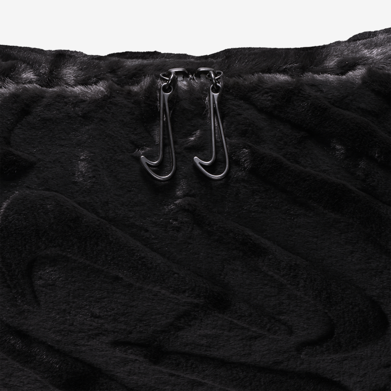 Nike NSW Faux Fur Slouchy Bag Image 4 of 5. Tap to open photo gallery.