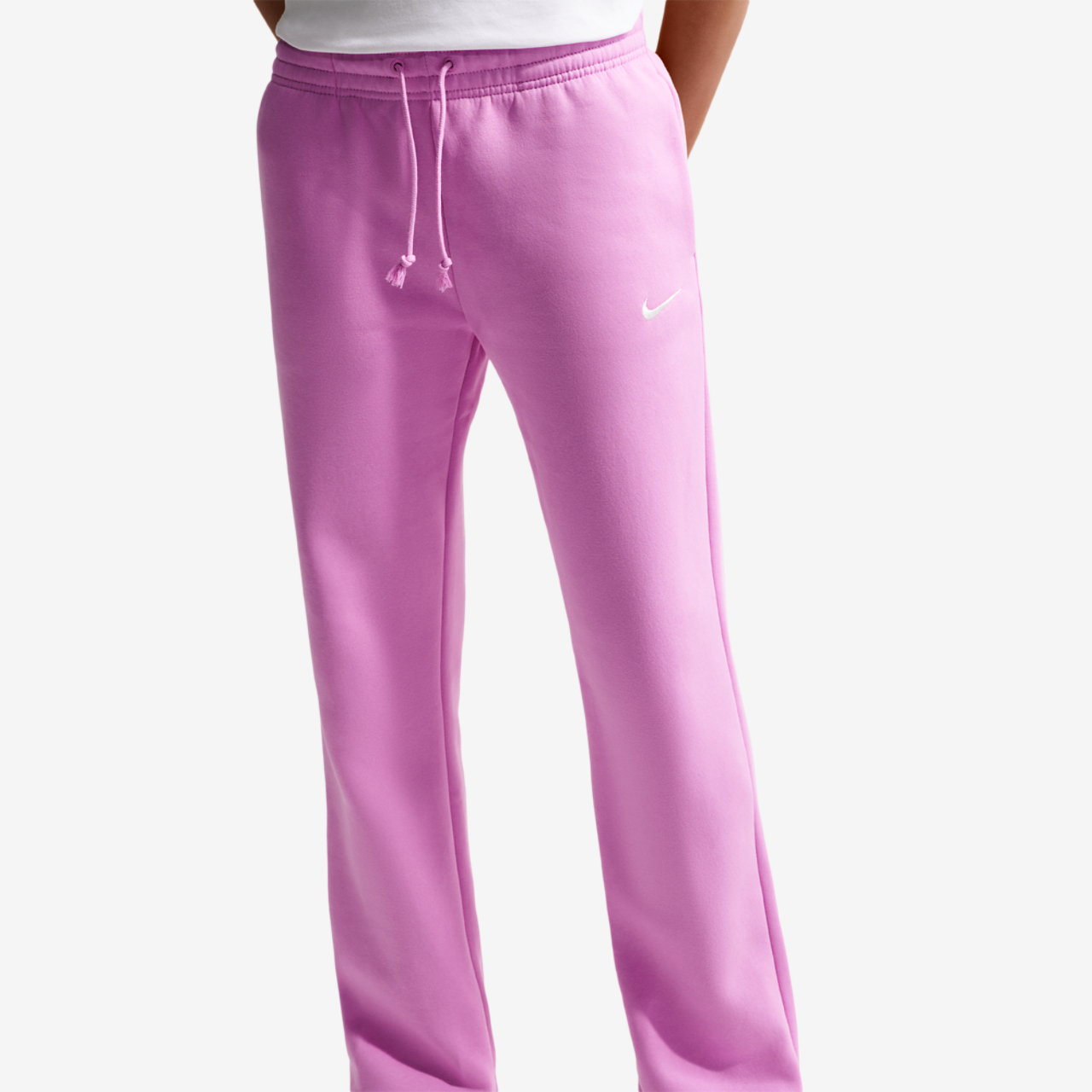 Nike NSW Phoenix Fleece Mid Rise OH Pants Image 3 of 7. Tap to open photo gallery.