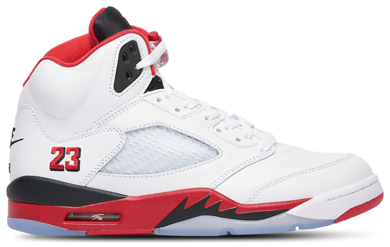Nike Air Jordan 5 ホワイト/レッド Jordan Retro 5 OG | Foot Locker