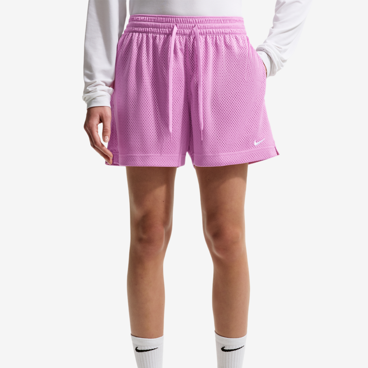 Nike DriFIT Essential Basketball Mesh Short Image 1 of 4. Tap to open photo gallery.