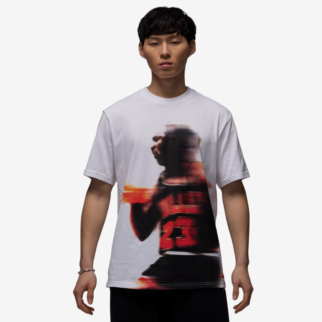 Jordan Dri-Fit Sport Graphic Short Sleeve Crewneck Image 1 of 2. Tap to open photo gallery.