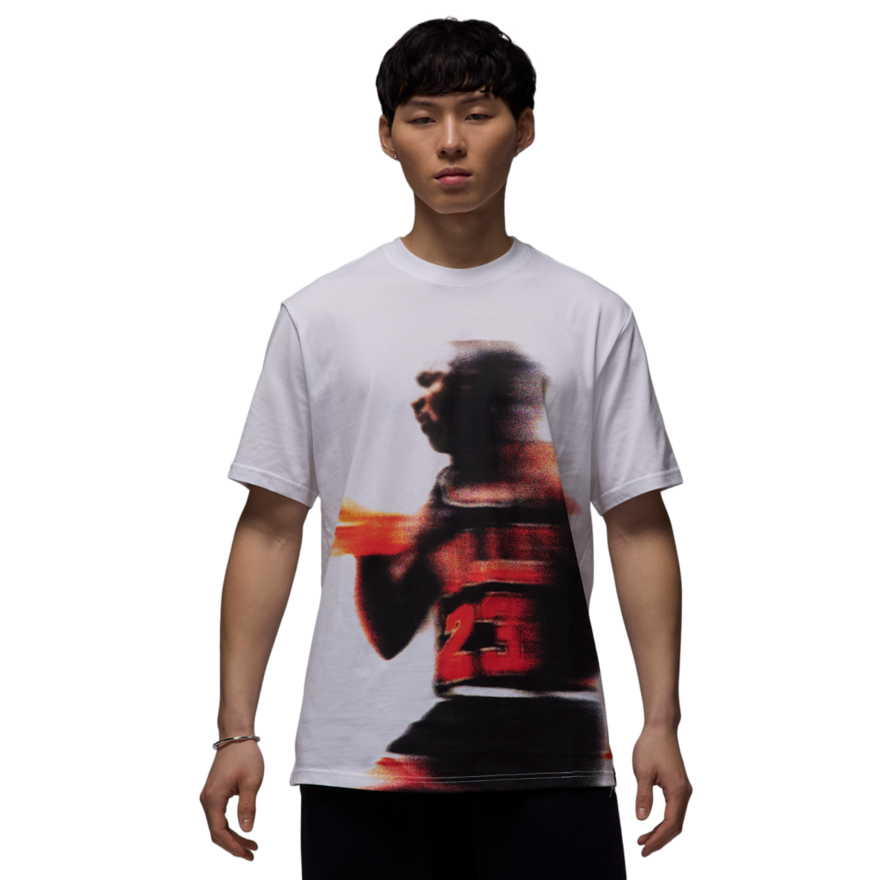 Jordan Dri-Fit Sport Graphic Short Sleeve Crewneck Image 1 of 2. Tap to open photo gallery.
