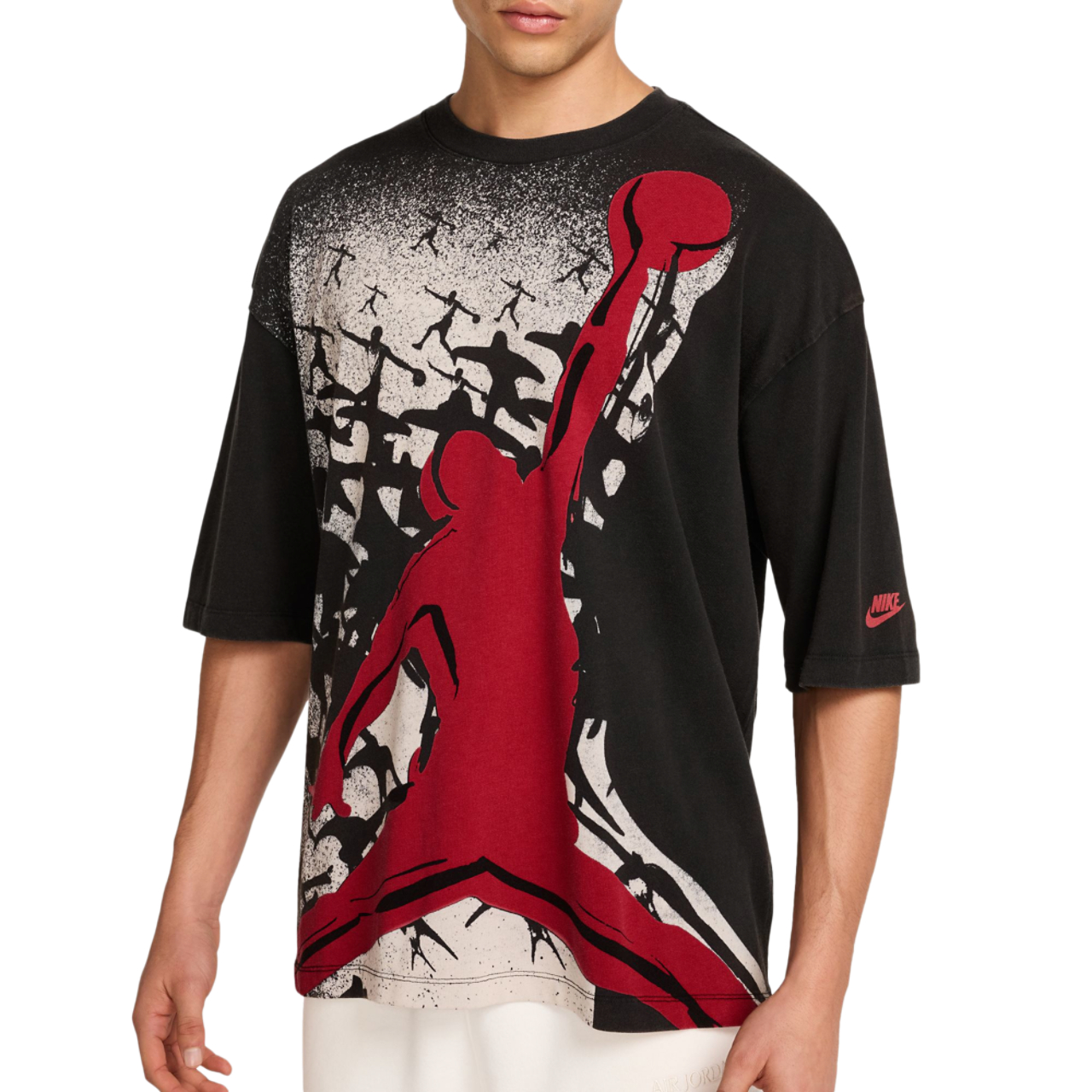 Jordan NC Reissue Oversize Short Sleeve Crew Image 3 of 3. Tap to open photo gallery.
