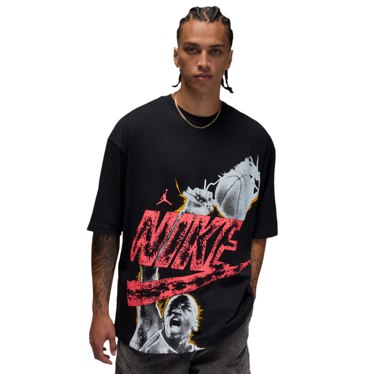 Jordan Reissue Oversized Short Sleeve Crewneck Image 1 of 4. Tap to open photo gallery.