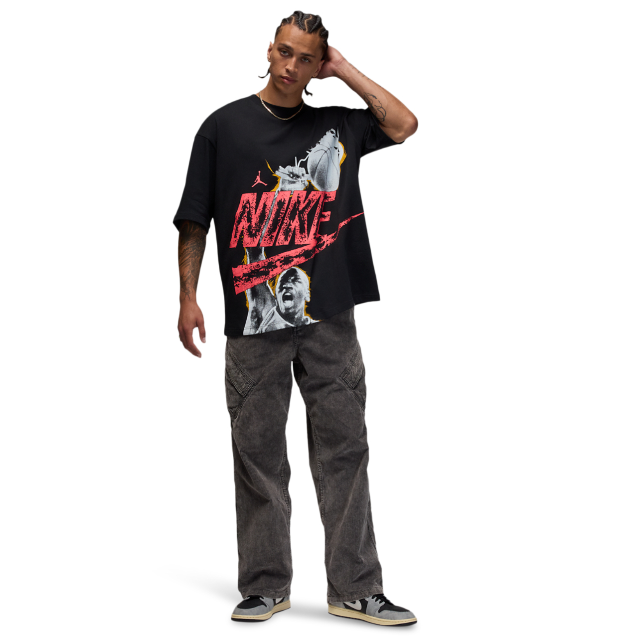 Jordan Reissue Oversized Short Sleeve Crewneck Image 4 of 4. Tap to open photo gallery.