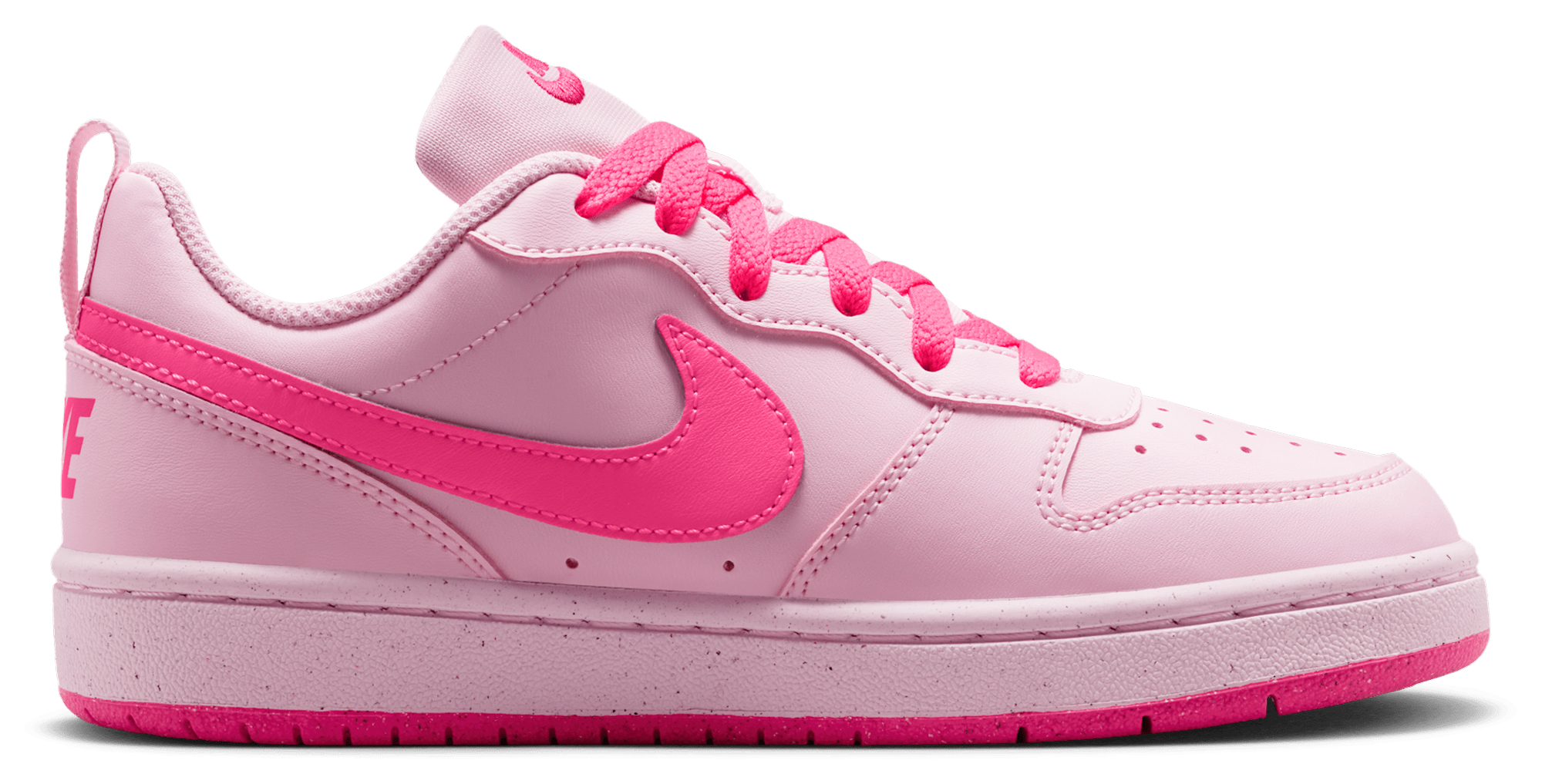 Nike Court Borough Low Recraft 童款 - Pink Foam/Hyper Pink/White - Image 1