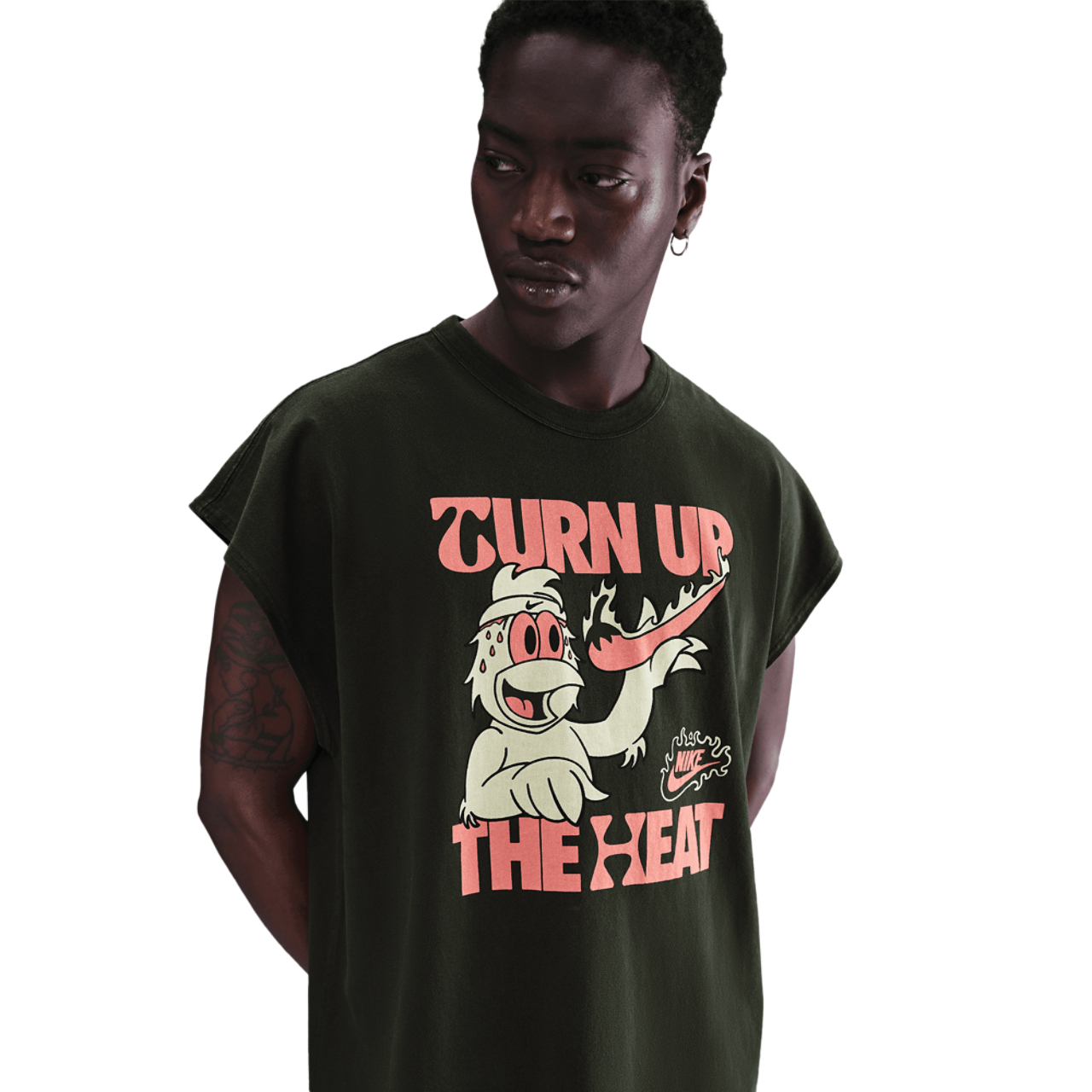 Nike NSW Hot Ones Sleeveless T-Shirt Image 1 of 5. Tap to open photo gallery.