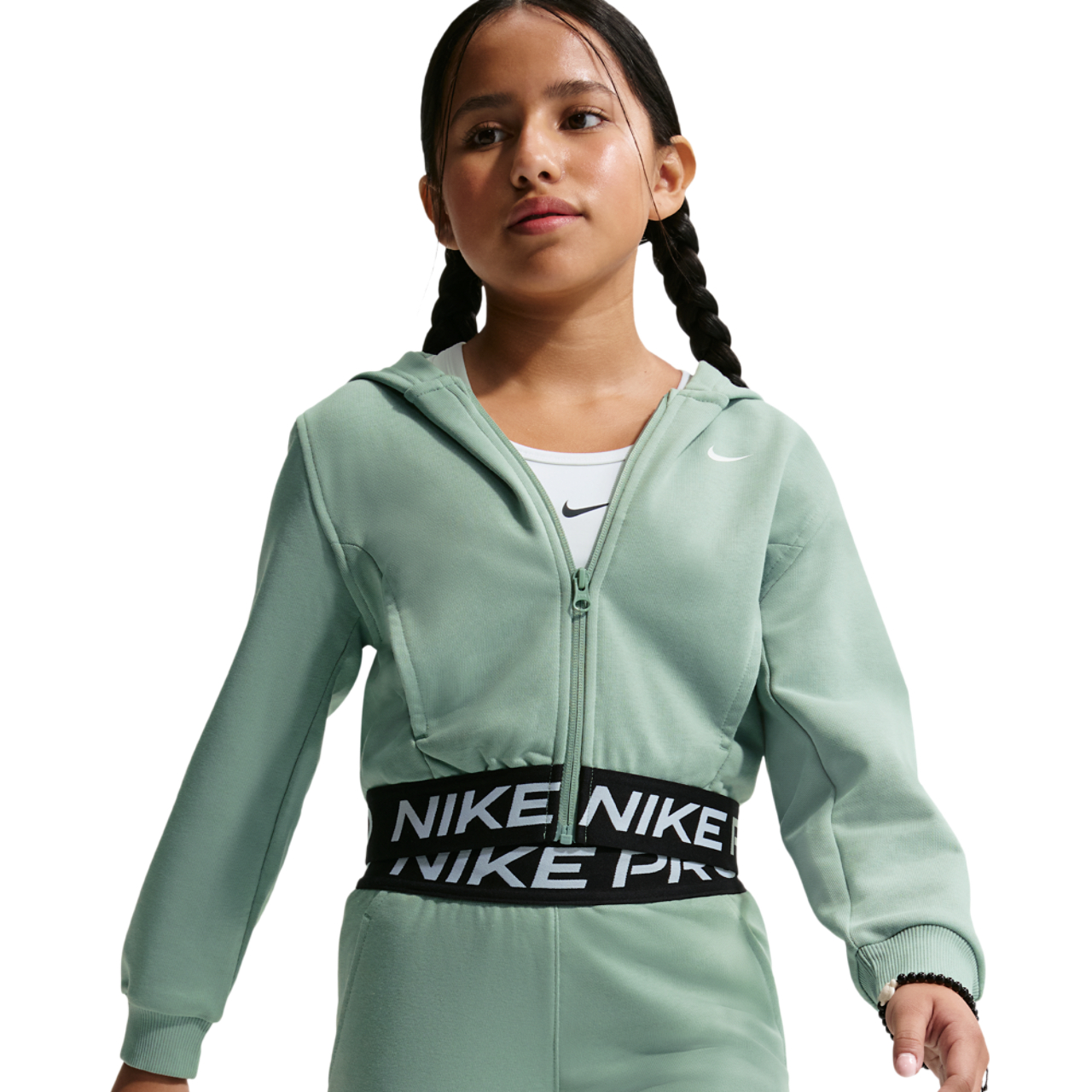 Nike Dri-FIT Full-Zip Fleece Hoodie Image 1 of 5. Tap to open photo gallery.