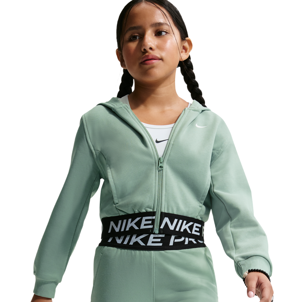Nike Dri-FIT Full-Zip Fleece Hoodie Image 1 of 5. Tap to open photo gallery.