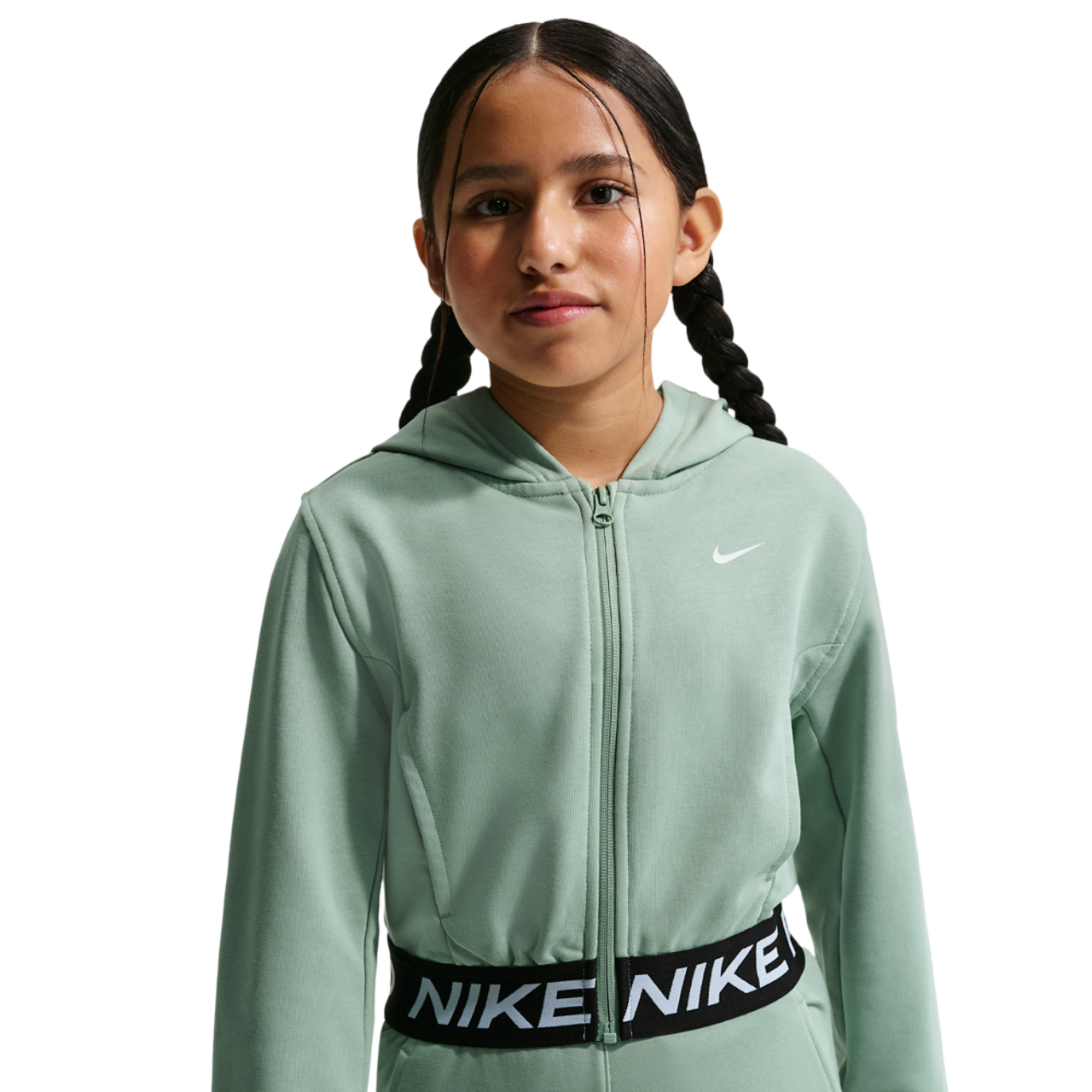 Nike Dri-FIT Full-Zip Fleece Hoodie Image 3 of 5. Tap to open photo gallery.
