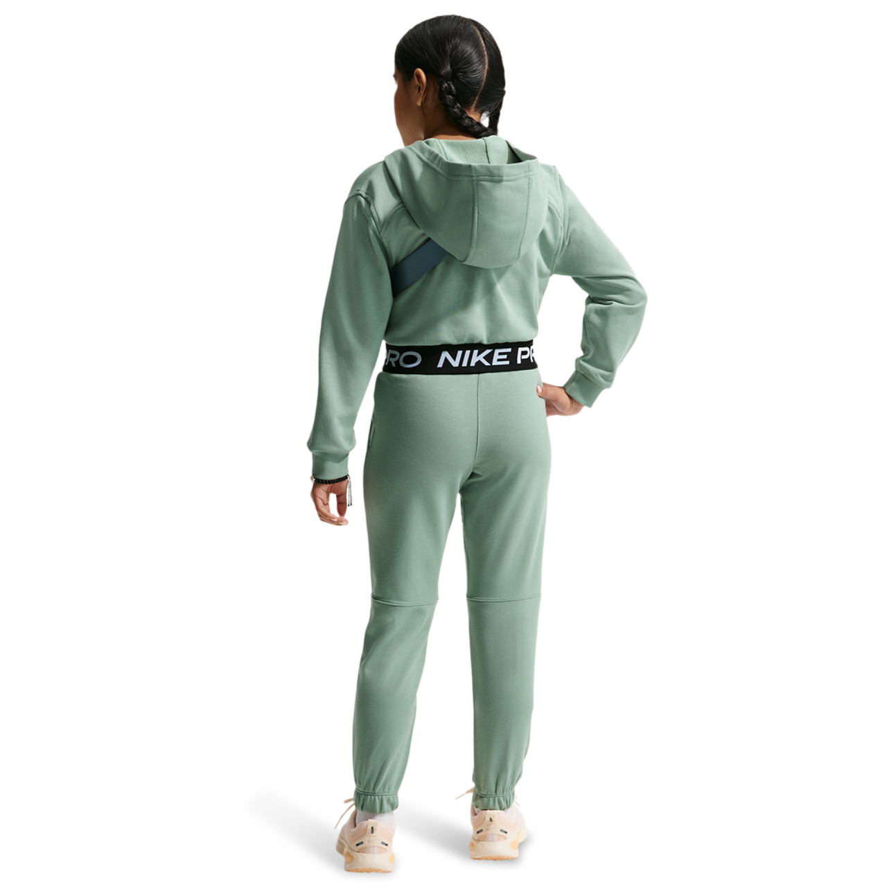 Nike Dri-FIT Full-Zip Fleece Hoodie Image 5 of 5. Tap to open photo gallery.